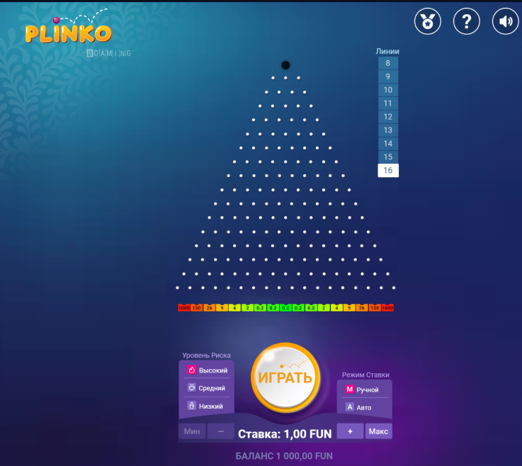 1win Plinko