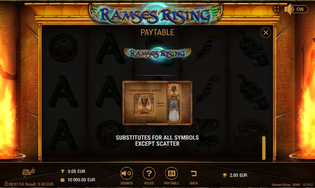 1win ramses rising rules