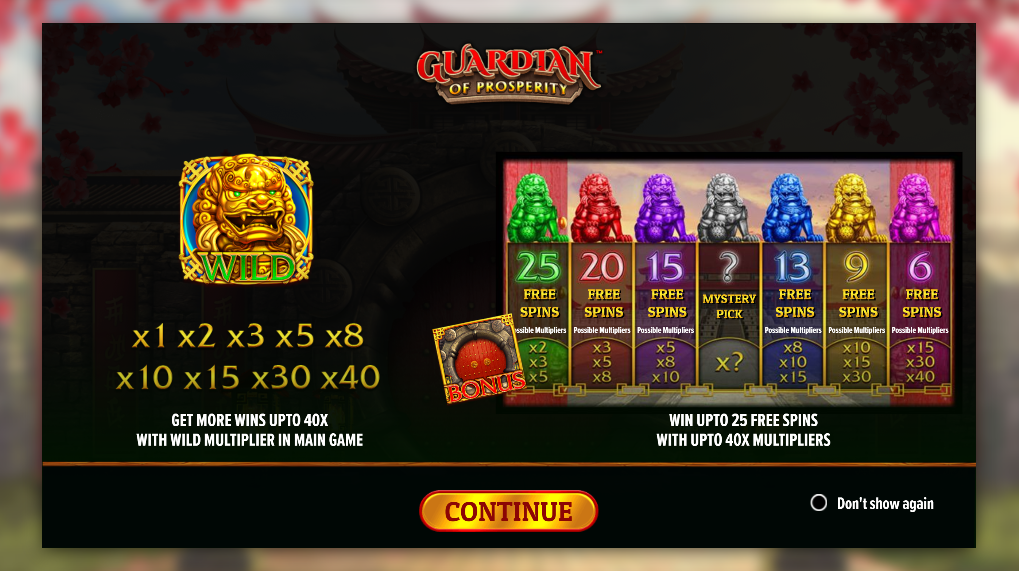 Guardian Of Prosperity slot 1win