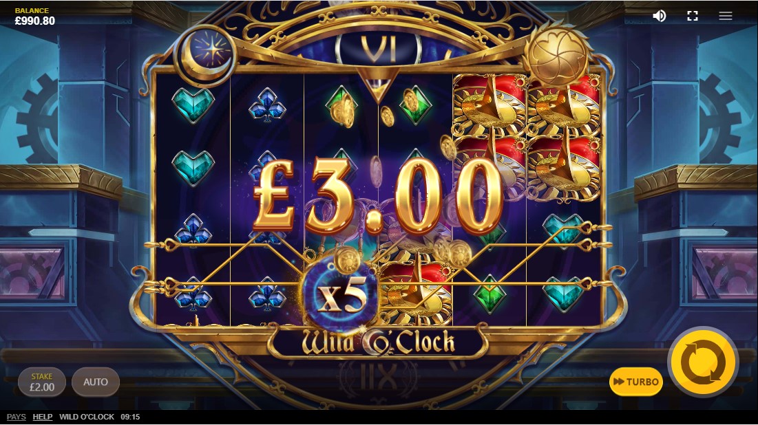 Wild O’Clock slot 1win