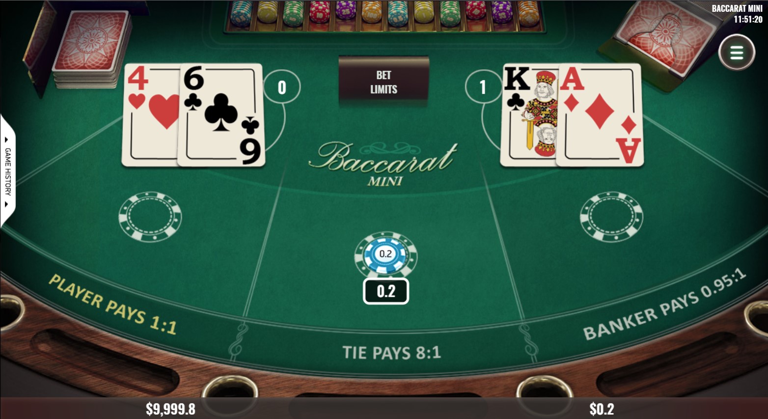 Baccarat Mini slot