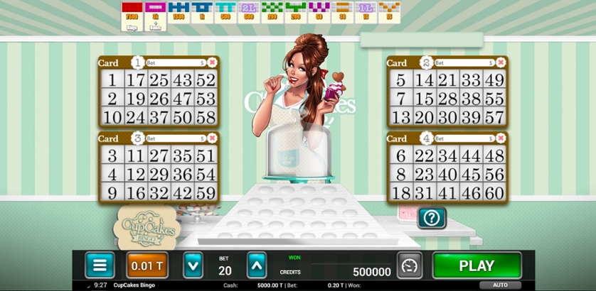 Cupcakes Bingo играть на 1win