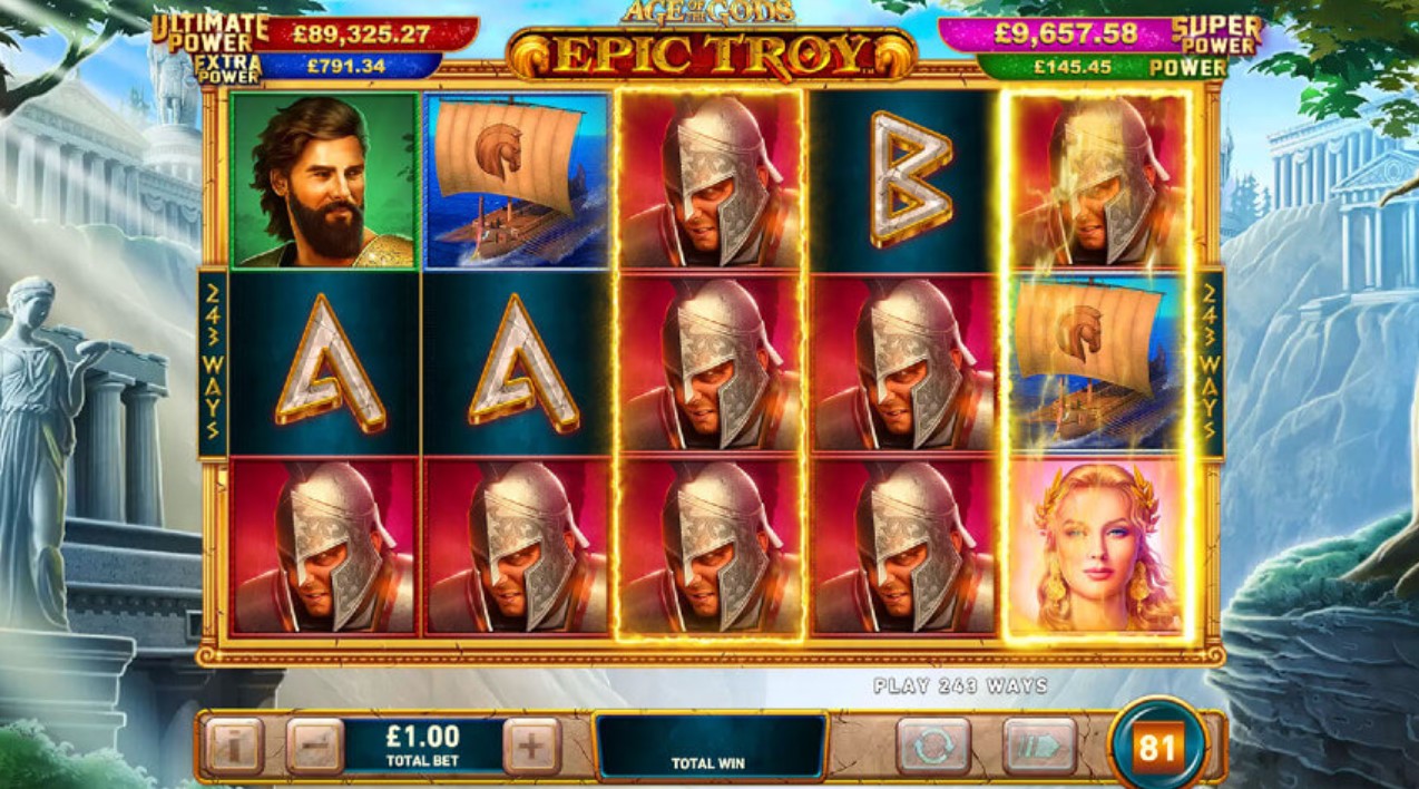 Age of the Gods Epic Troy slot